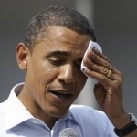 Barack Obama Barack Obama sweating